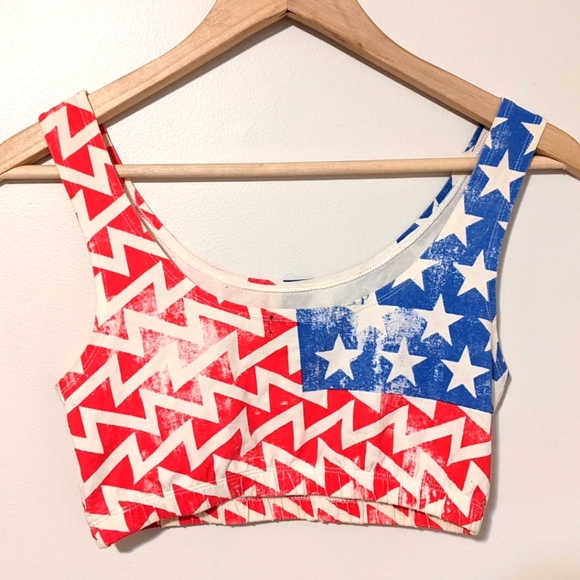 4th of July Crop Top - Picture 2 of 3